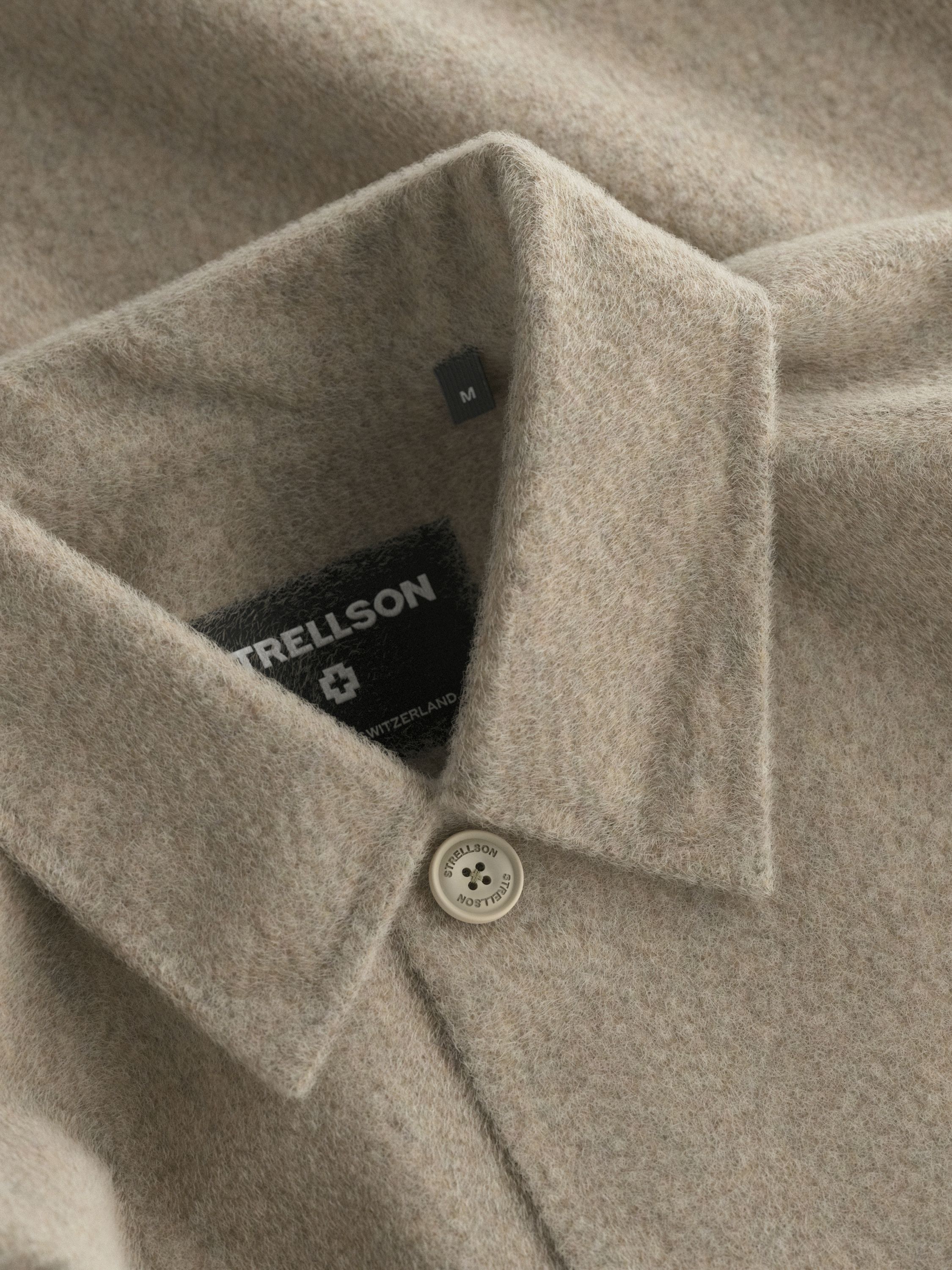Overshirt aus Wolle - 270 - Beige