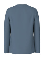 Langarmshirt aus Baumwollmix - 442 - Blau