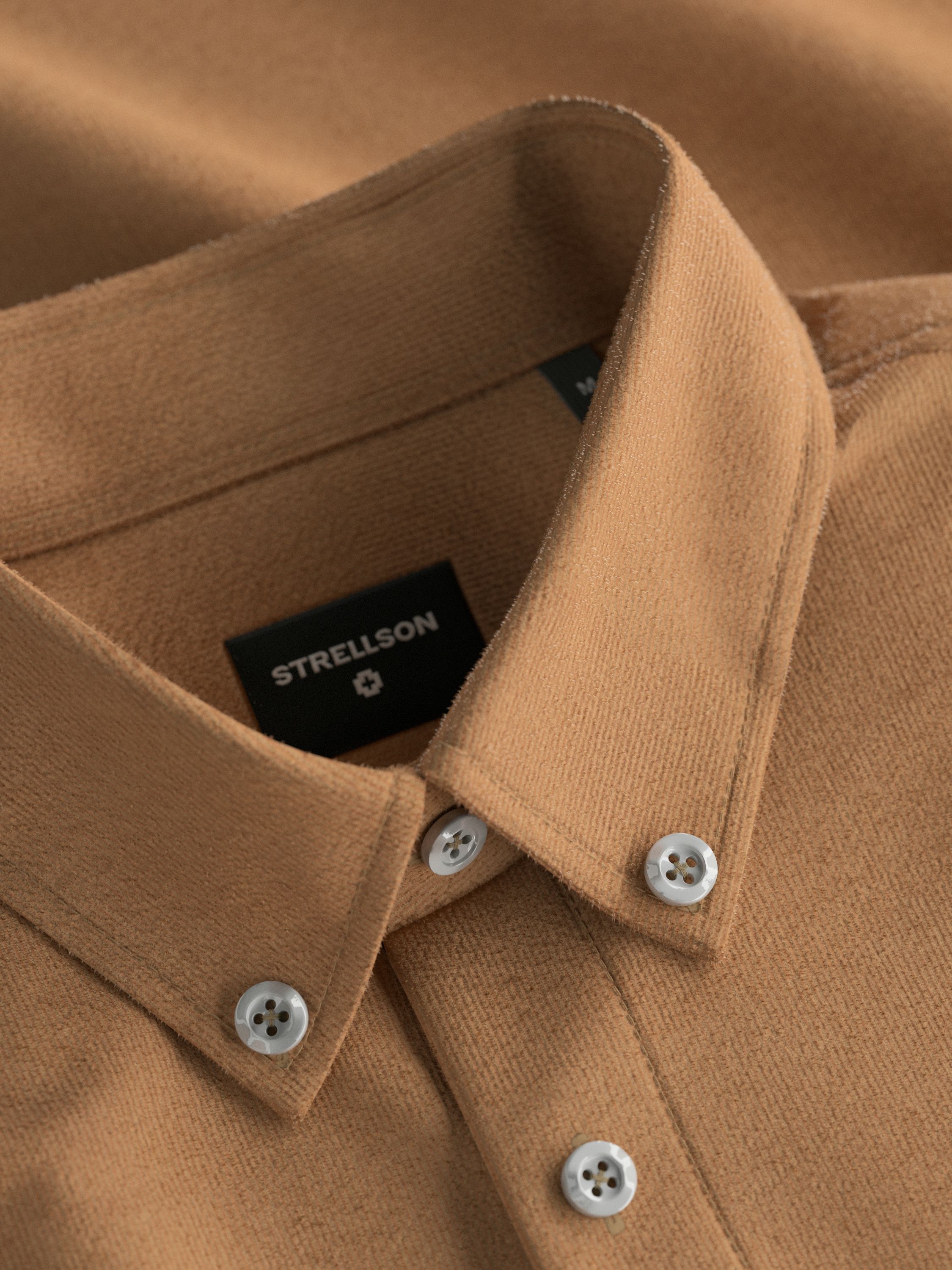 Hemd COREY Regular Fit aus Cord - 263 - Beige