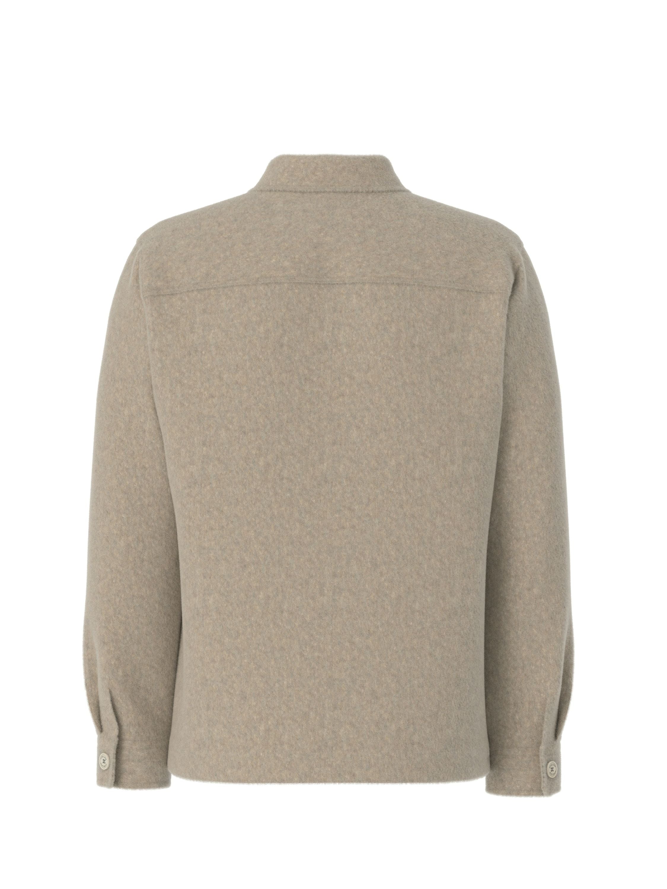 Overshirt aus Wolle - 270 - Beige