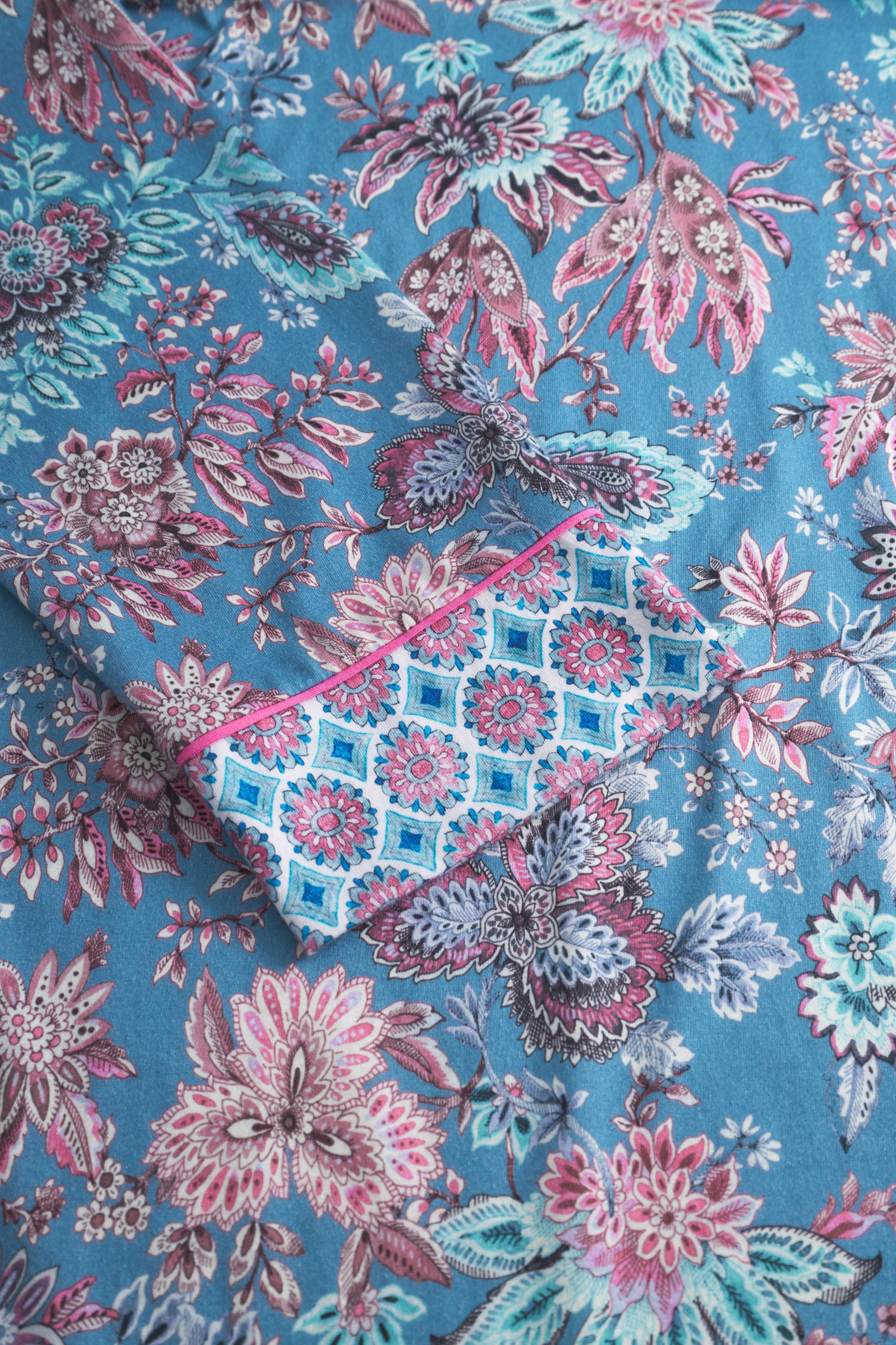 Kimono aus Baumwollmix - 16541 - Blau
