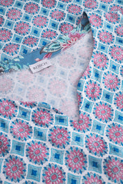 Schlafkleid aus Baumwollmix - 16718 - Blau