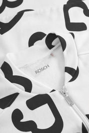Sweatshirtjacke aus Baumwollmix - 16811 - Weiß