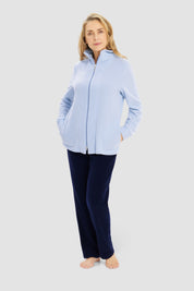 Jogginganzug mit Stehkragen - 10331 - Blau