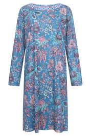Schlafkleid aus Baumwollmix - 16541 - Blau