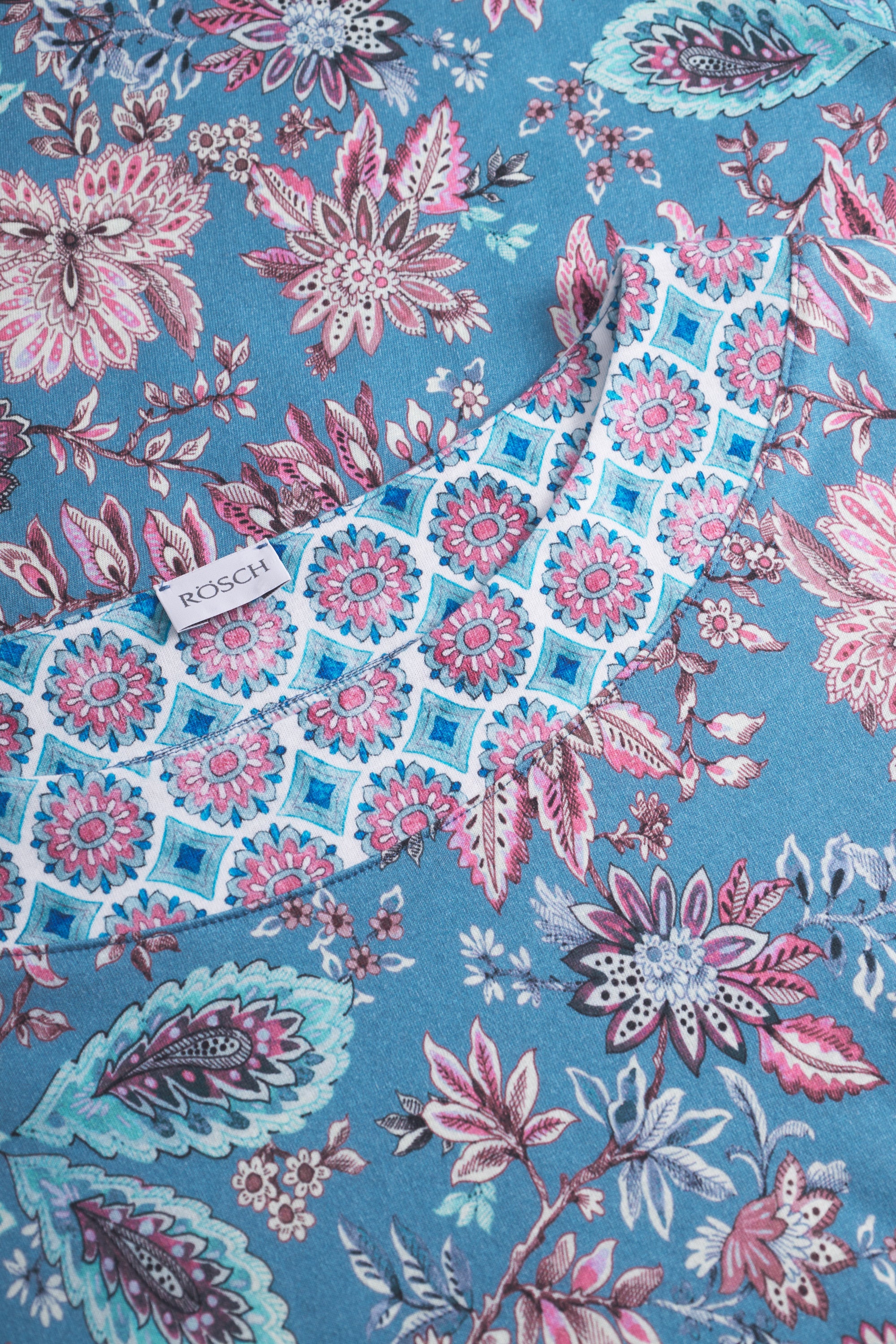 Schlafkleid aus Baumwollmix - 16541 - Blau