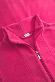 Fleecerobe mit Troyerkragen - 10012 - Pink