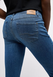 Jeans Slim Fit - 3358-mid blue used - Blau