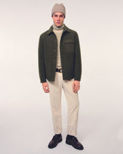 Overshirt aus Wollmix - 320-Bright Green - Khaki