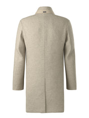 Wollmantel mit Stehkragen - 264 - Beige