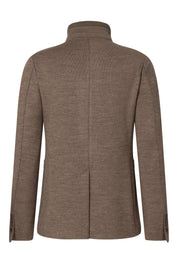 Sakko Slim Fit mit Stehkragen - 279 - Braun