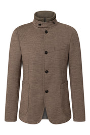 Sakko Slim Fit mit Stehkragen - 279 - Braun