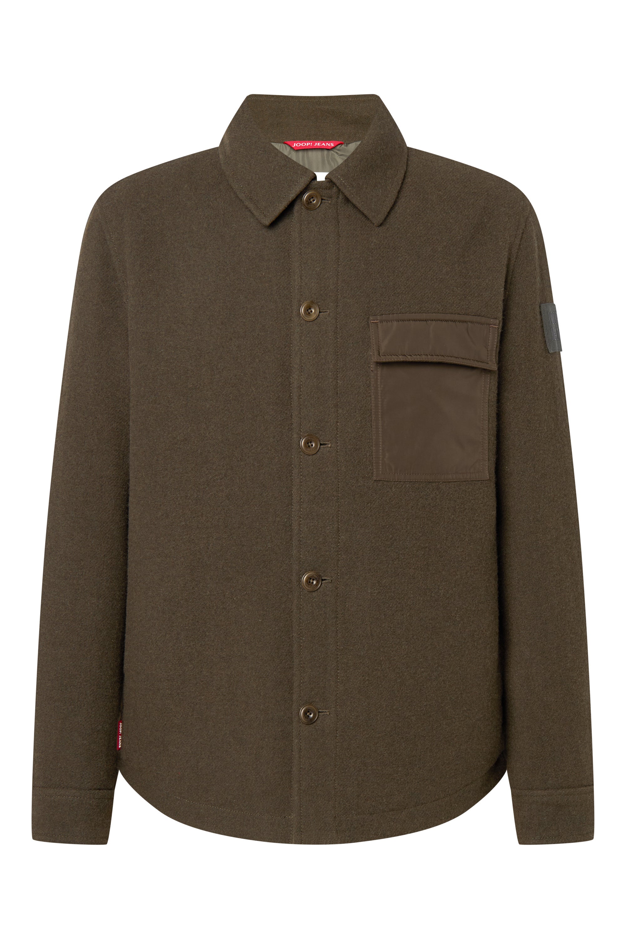 Overshirt aus Wollmix - 320-Bright Green - Khaki