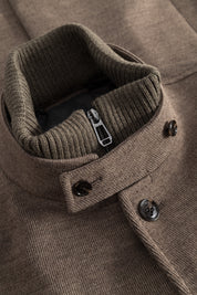 Sakko Slim Fit mit Stehkragen - 279 - Braun