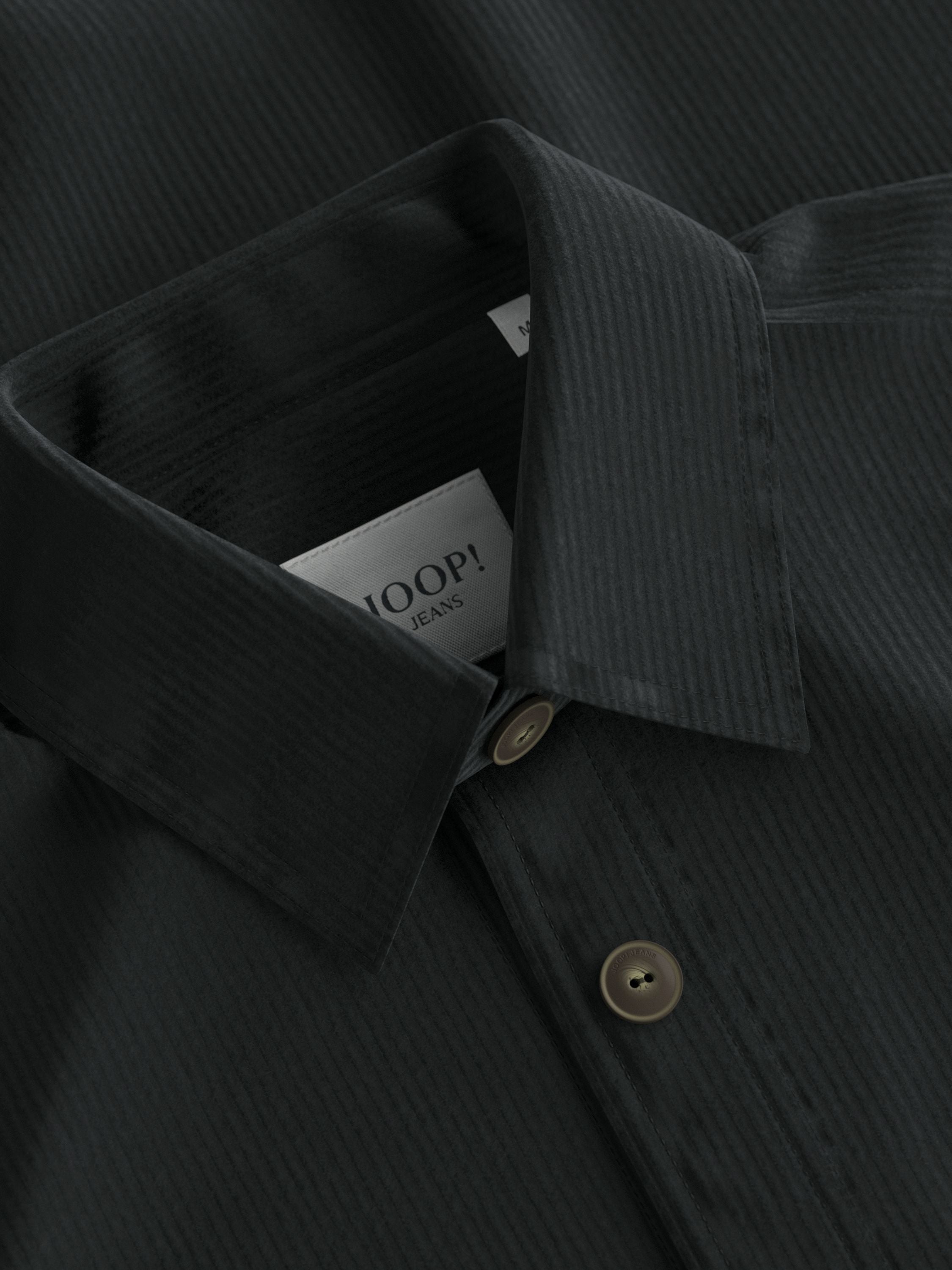 Cordovershirt aus Baumwolle - 401-Dark Blue - Blau
