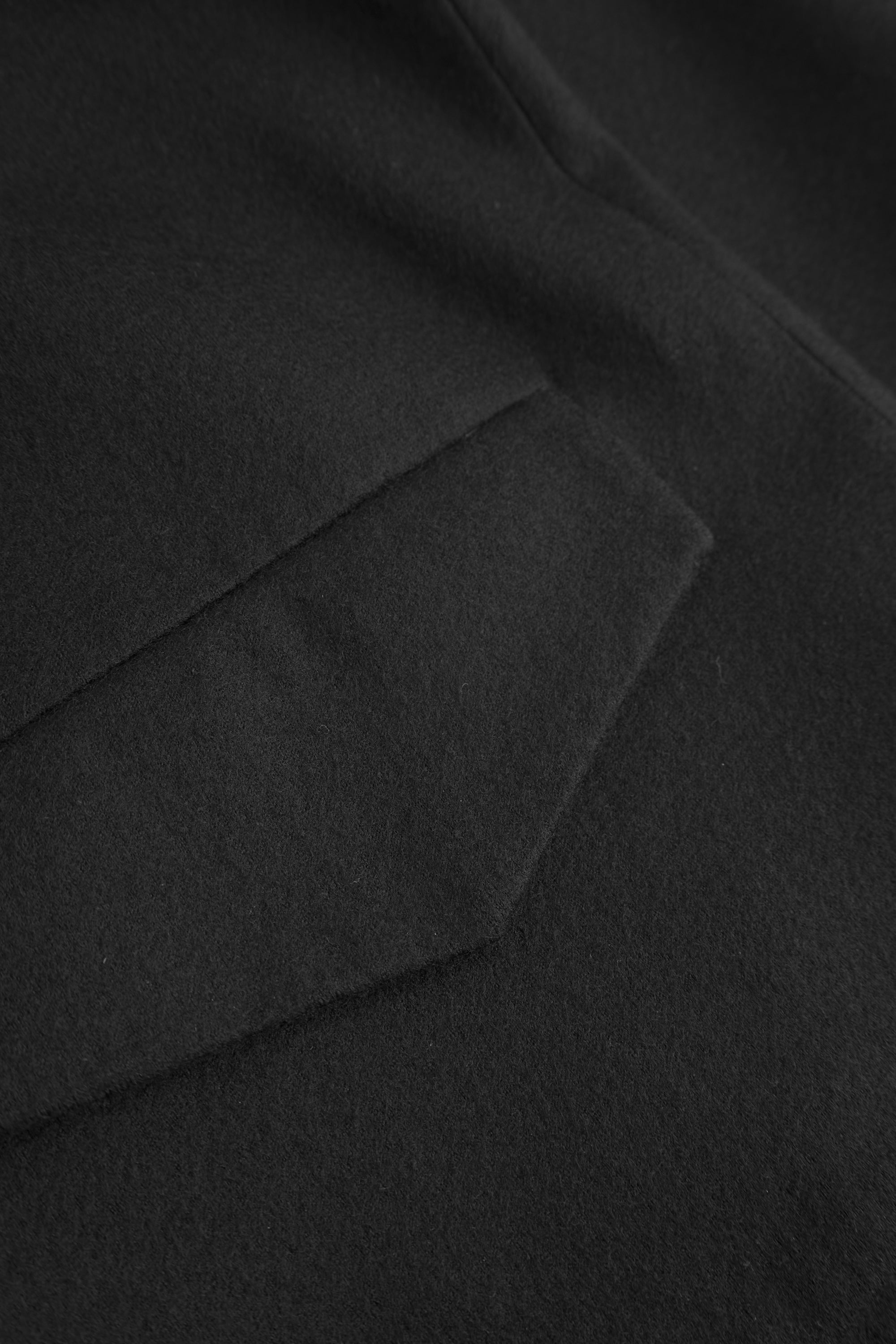 Jacke Regular Fit aus Wolle - Black - Schwarz