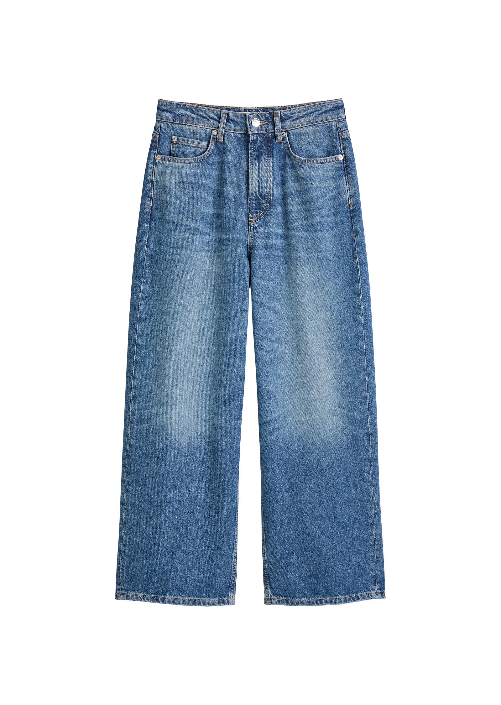 Jeans Wide Leg - 044-Authentic mid blue wash - Blau