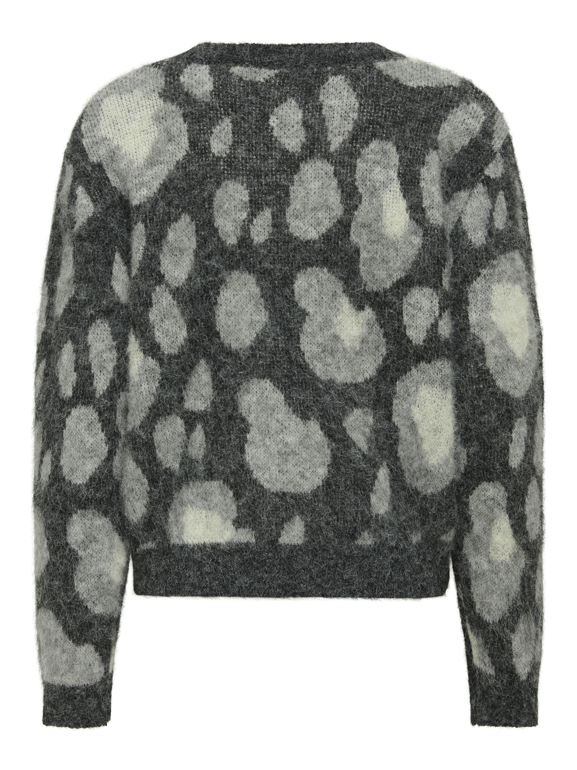 Strick-Cardigan EDELIE - Medium Grey Melange/Light Grey - Grau
