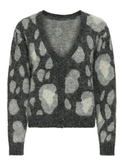 Strick-Cardigan EDELIE - Medium Grey Melange/Light Grey - Grau