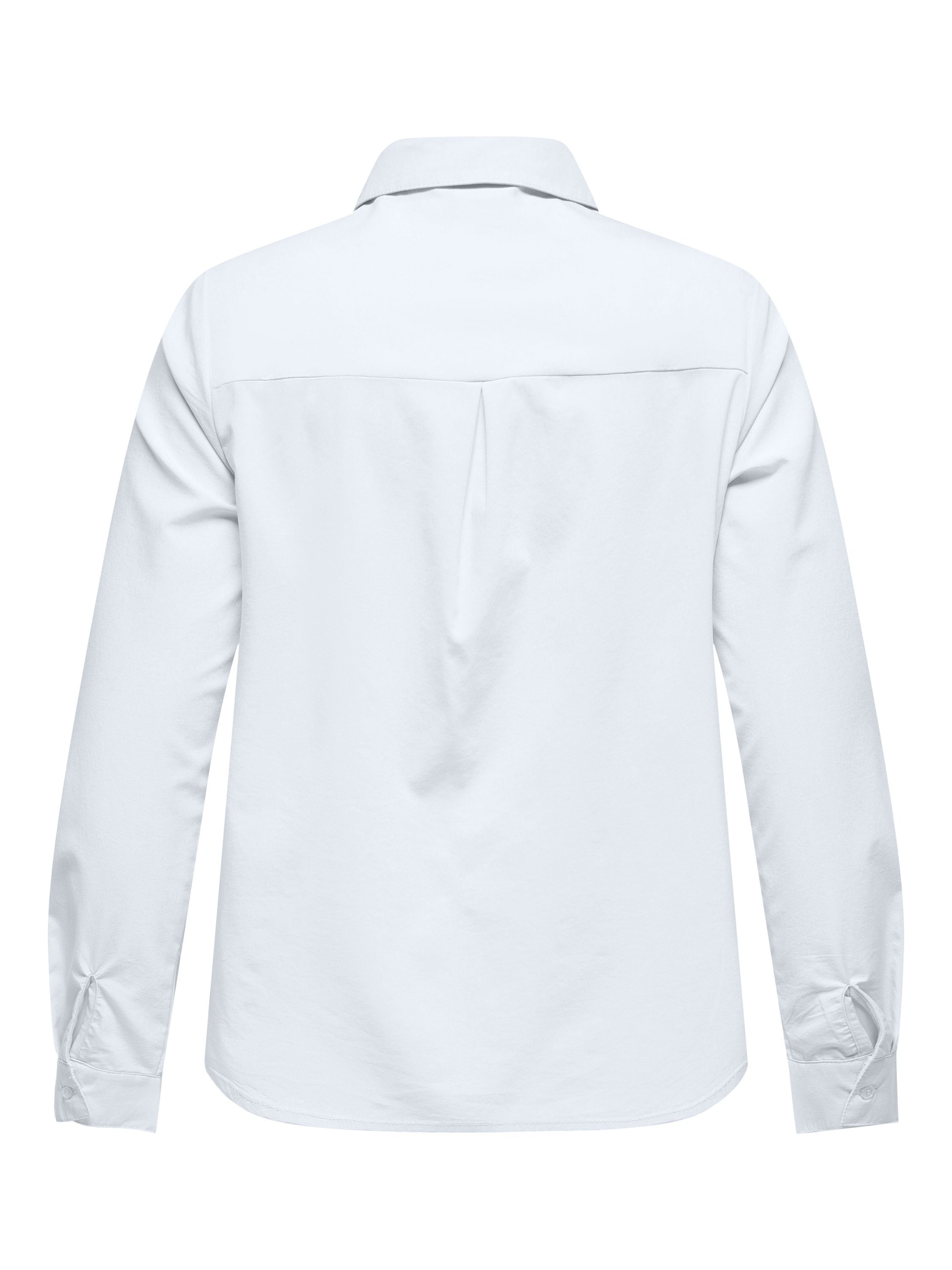 Bluse aus Lyocellmix - Bright White - Weiß