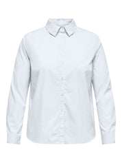 Bluse aus Lyocellmix - Bright White - Weiß