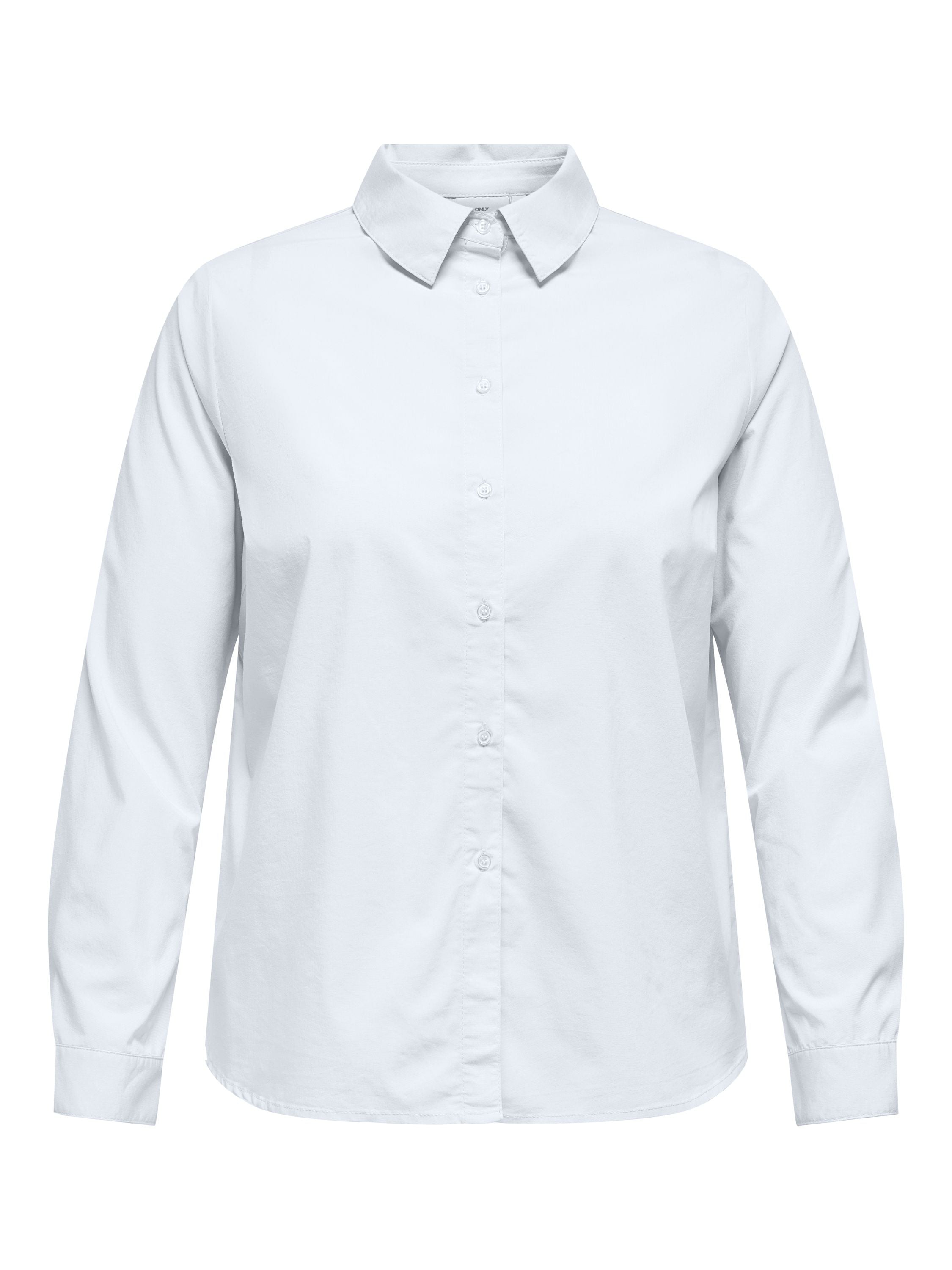 Bluse aus Lyocellmix - Bright White - Weiß