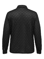 Bluse CARAUBREY transparent - Black - Schwarz