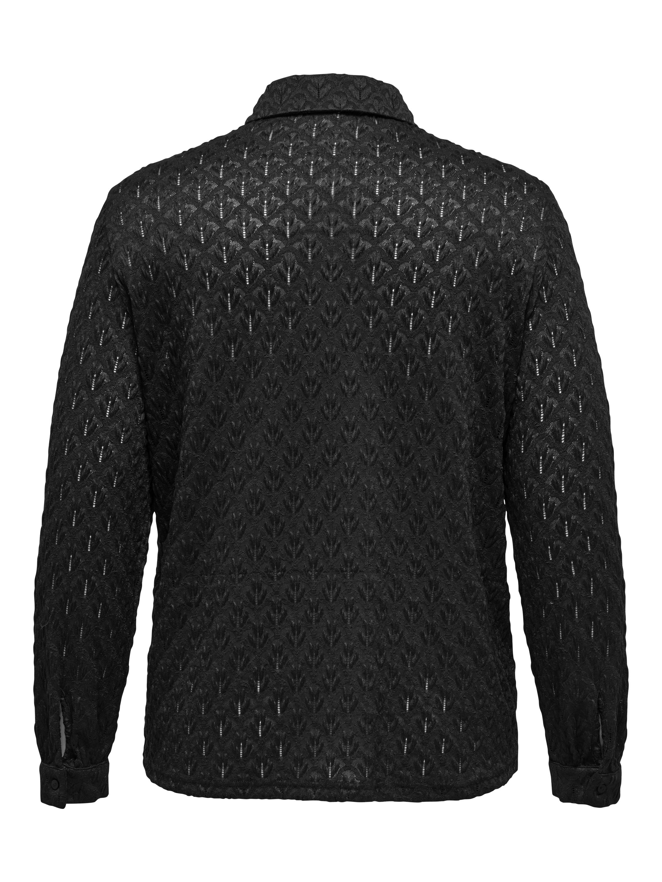 Bluse CARAUBREY transparent - Black - Schwarz