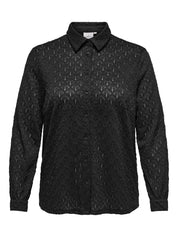 Bluse CARAUBREY transparent - Black - Schwarz