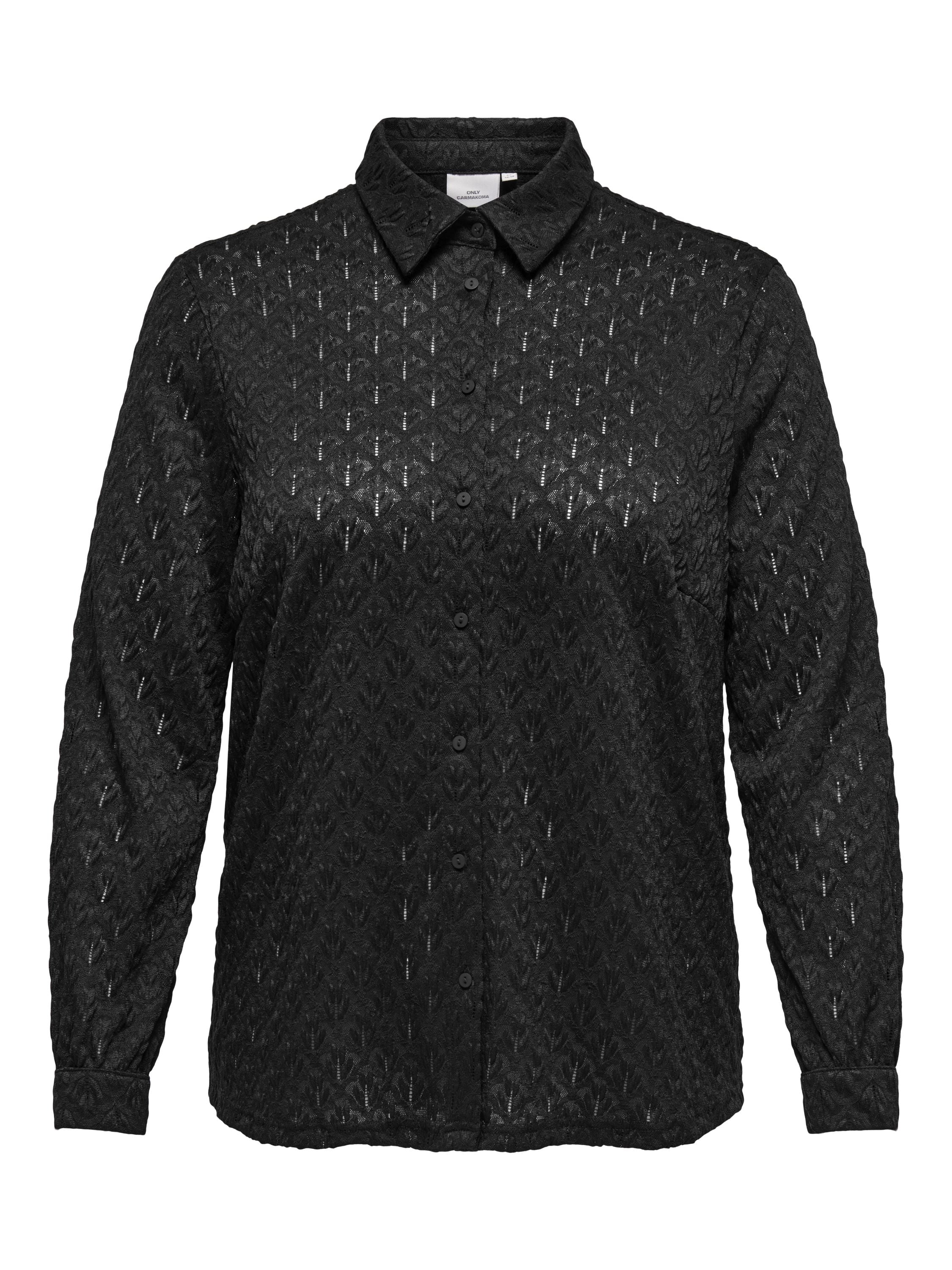 Bluse CARAUBREY transparent - Black - Schwarz