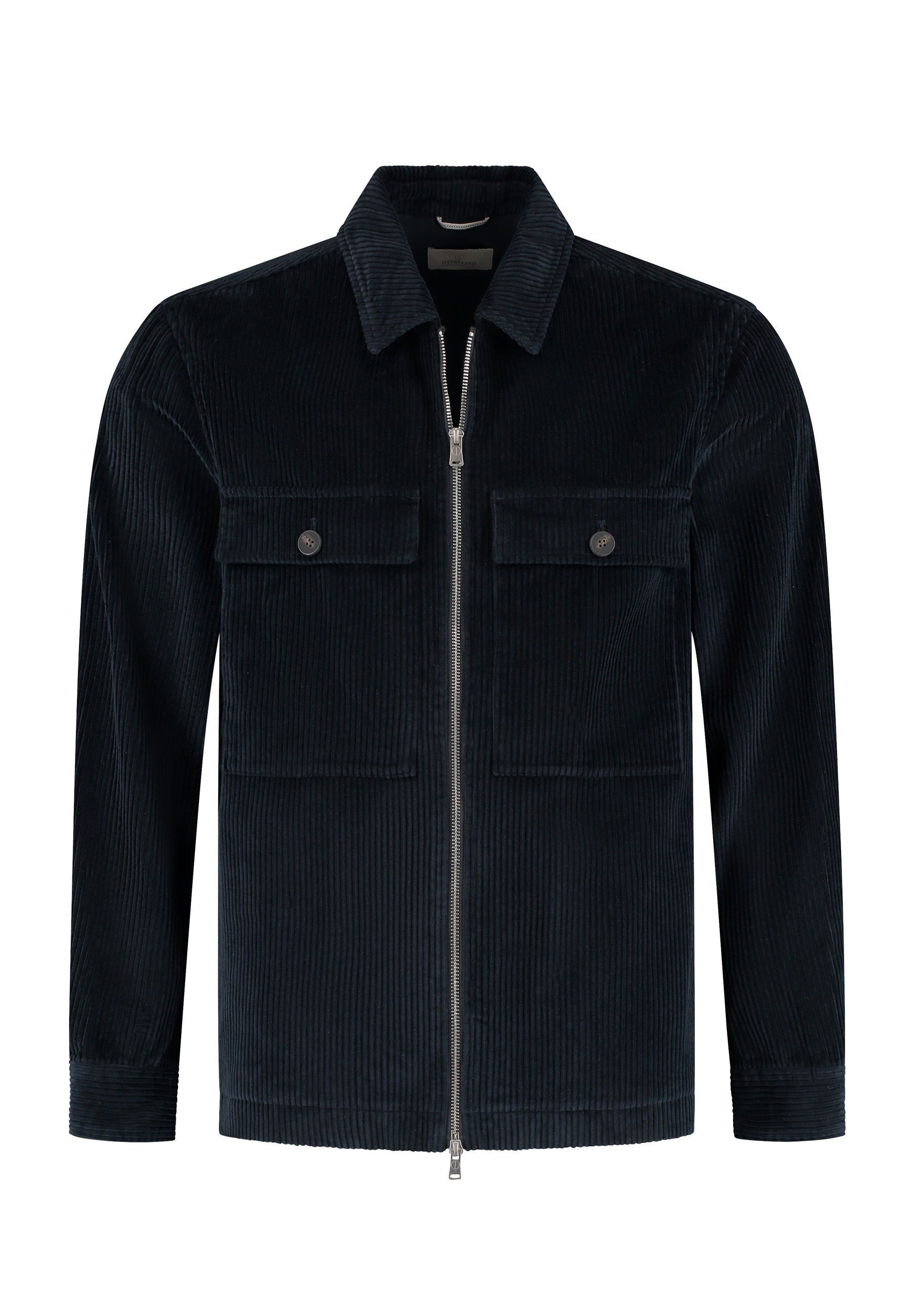 Cordovershirt VASO aus Baumwolle - 649-Dk. Navy - Blau