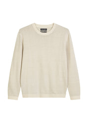 Strickpullover aus Leinenmix - 707-gray silk - Beige