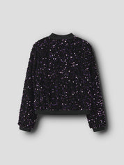 Blousonjacke mit bunten Pailetten - Byzantium - Violett