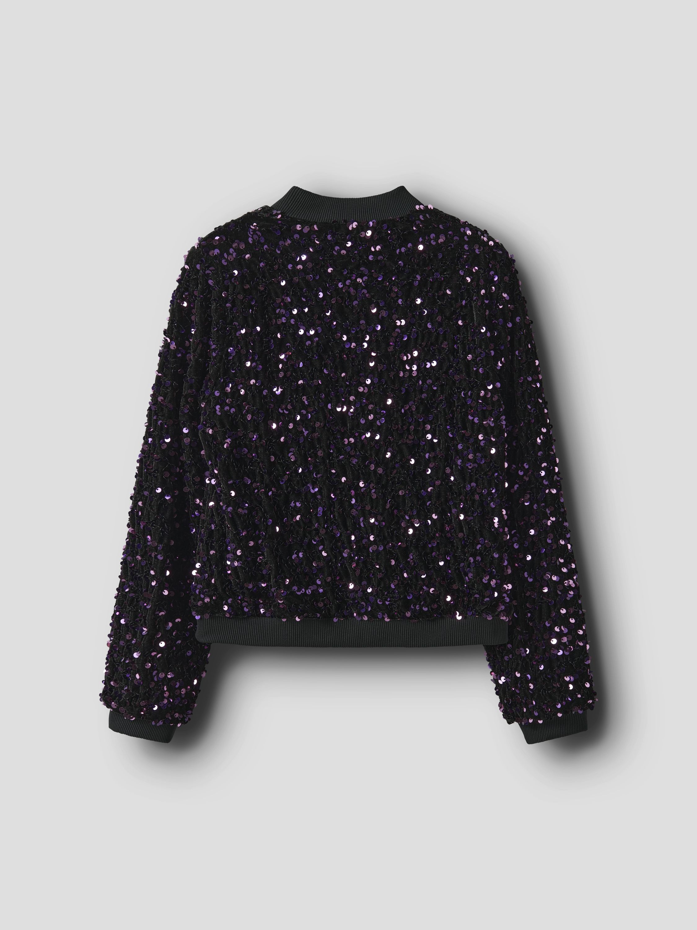 Blousonjacke mit bunten Pailetten - Byzantium - Violett
