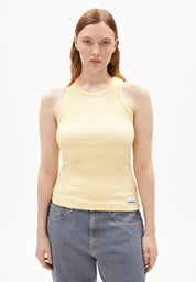 Geripptes Tanktop - 3057-early yellow - Gelb