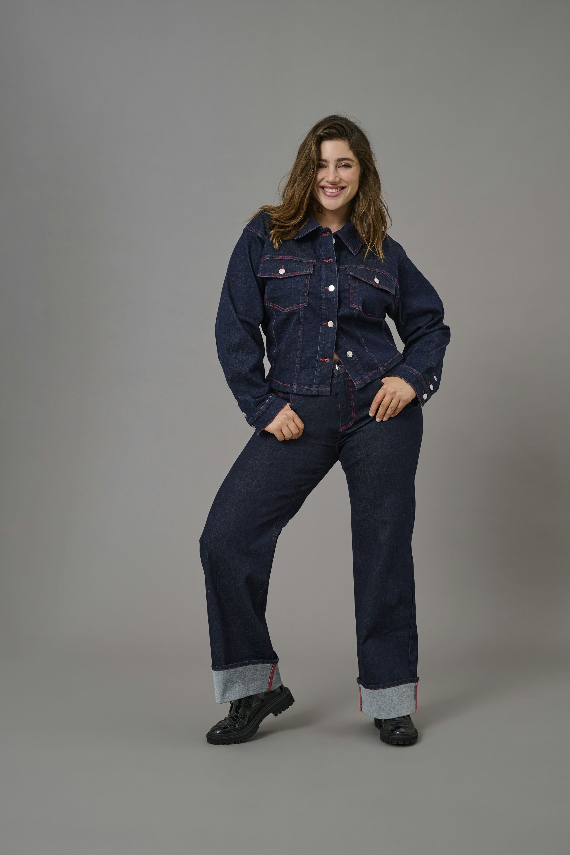 Jeansjacke WILLY - Dark Blue Denim/RINSE - Blau