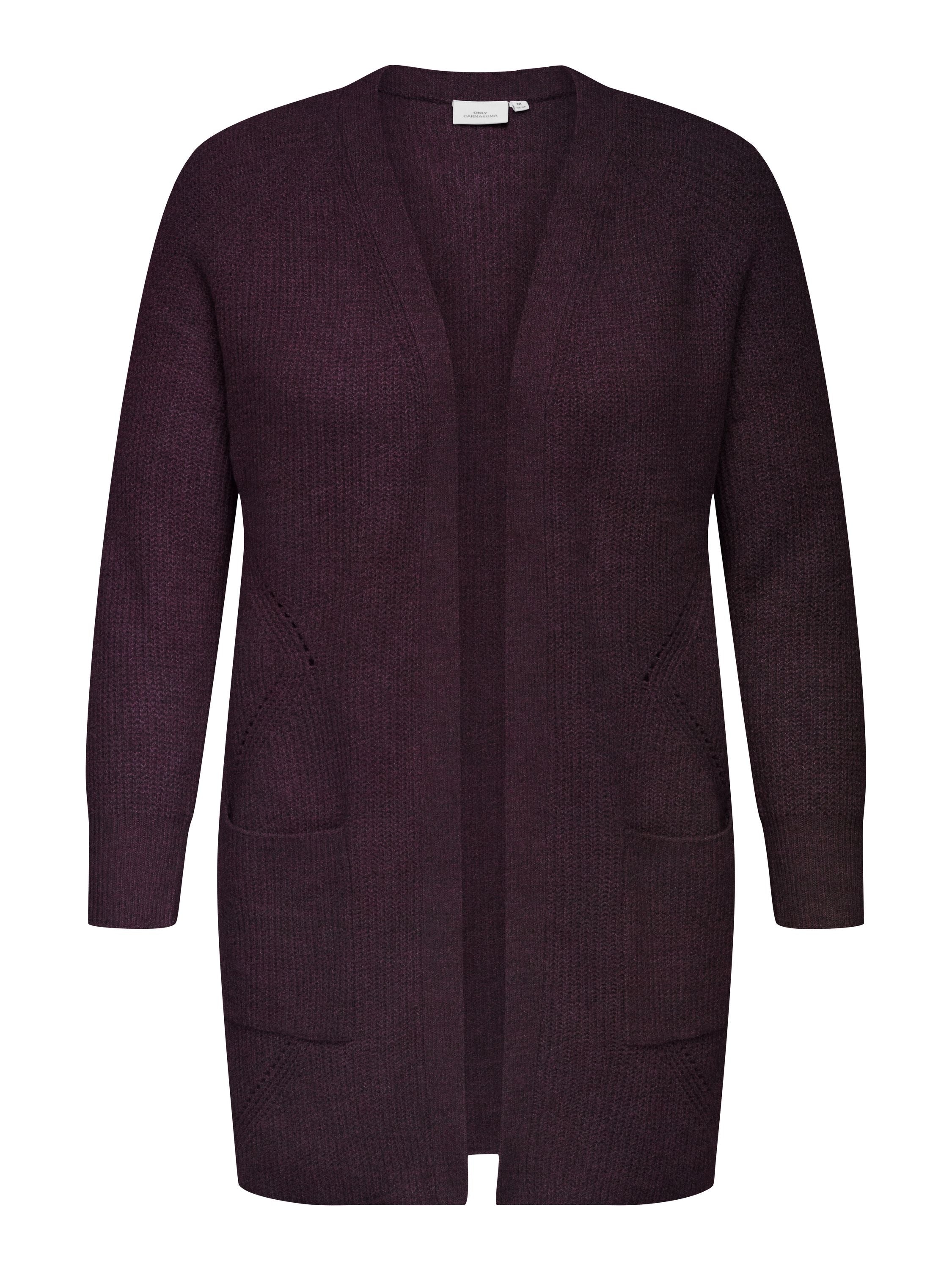 Strickjacke - Mauve Wine/MELANGE - Rot