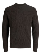 Strickpullover aus Baumwolle - Chocolate Brown/Twist - Braun