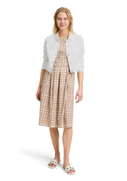 Kurze Jeansjacke - 1000-Bright White - Weiß