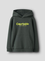 Sweathoodie aus Baumwolle - Urban Chic - Grün