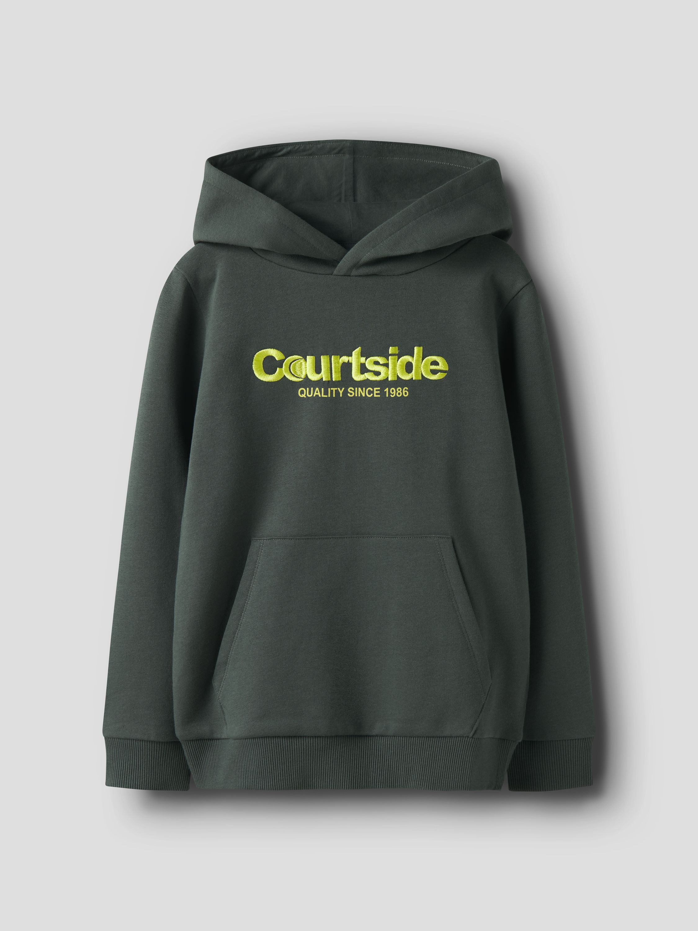 Sweathoodie aus Baumwolle - Urban Chic - Grün