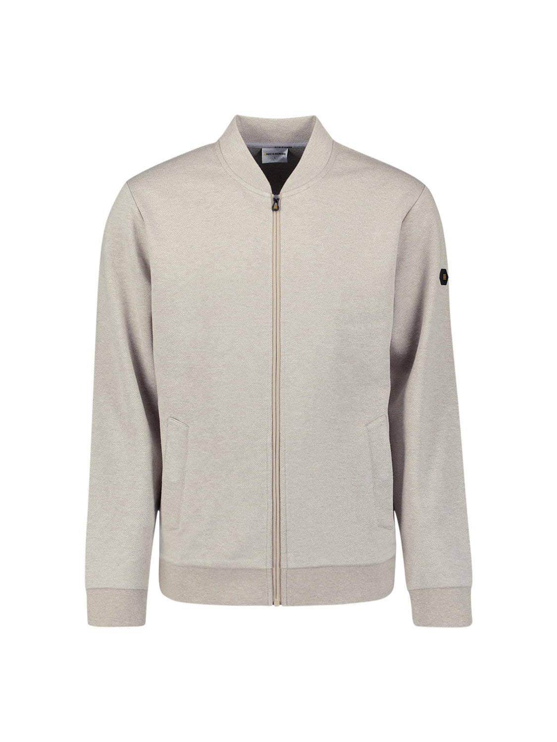 Sweatjacke aus Twillstoff - 015-Sand - Beige