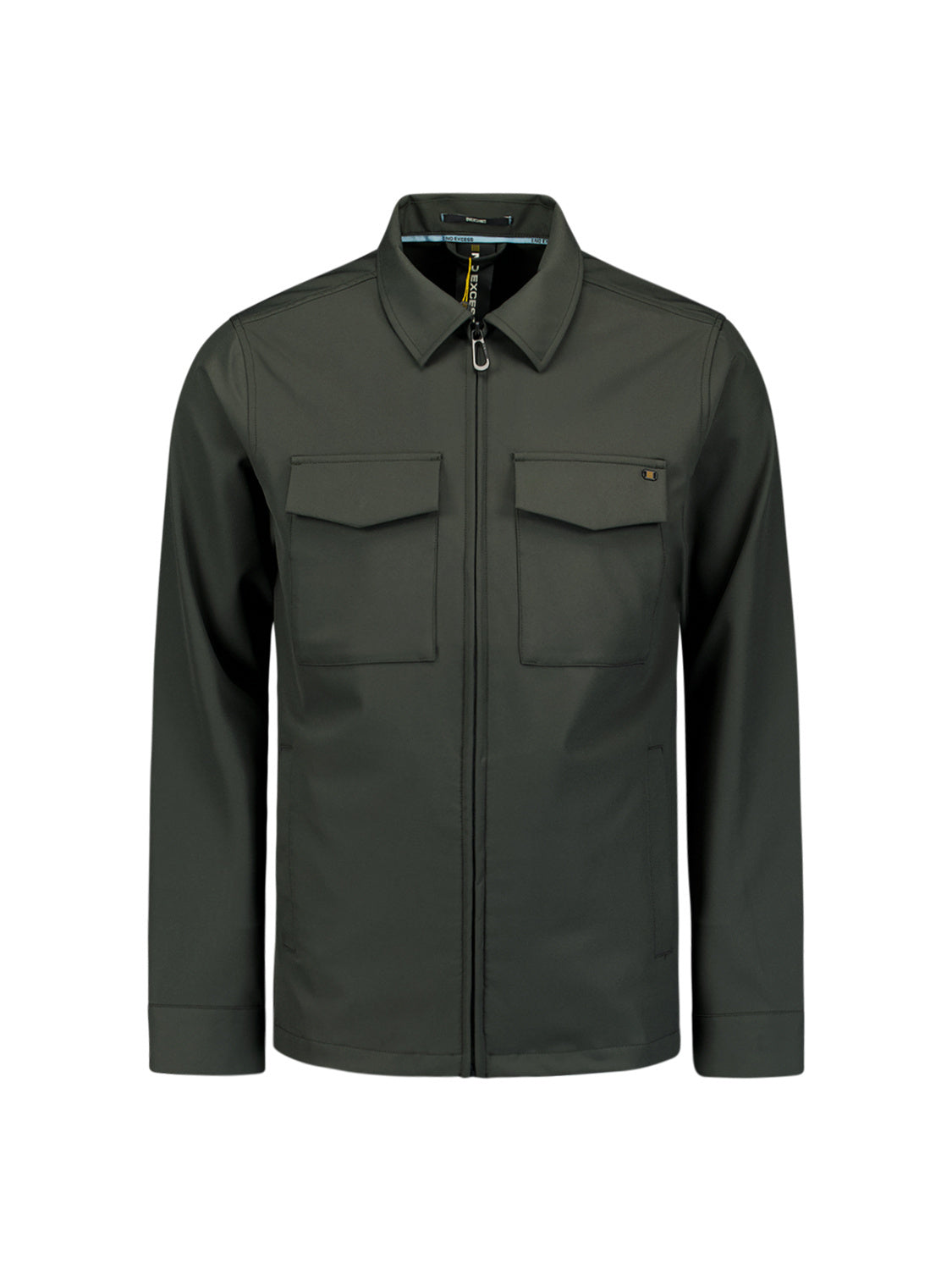 Overshirt mit aufgesetzten Taschen - 124-Dark Steel - Grau