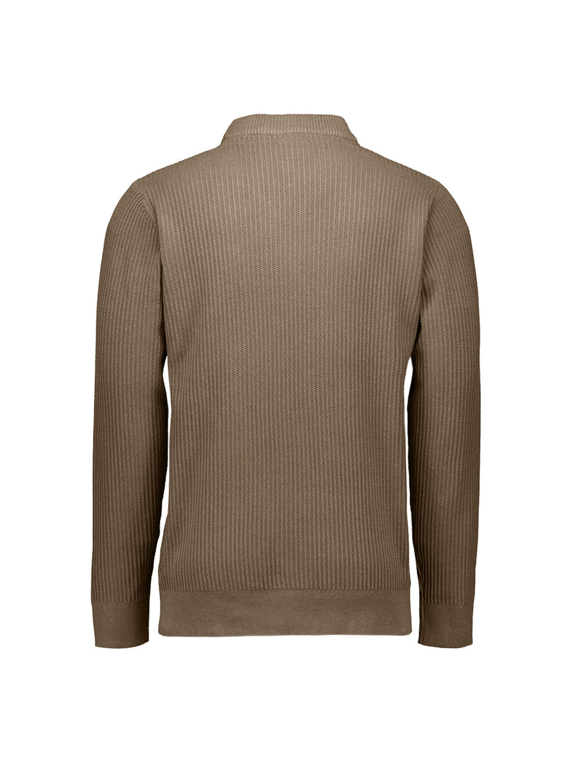 Strickpullover aus Baumwollmix - 044-Taupe - Braun