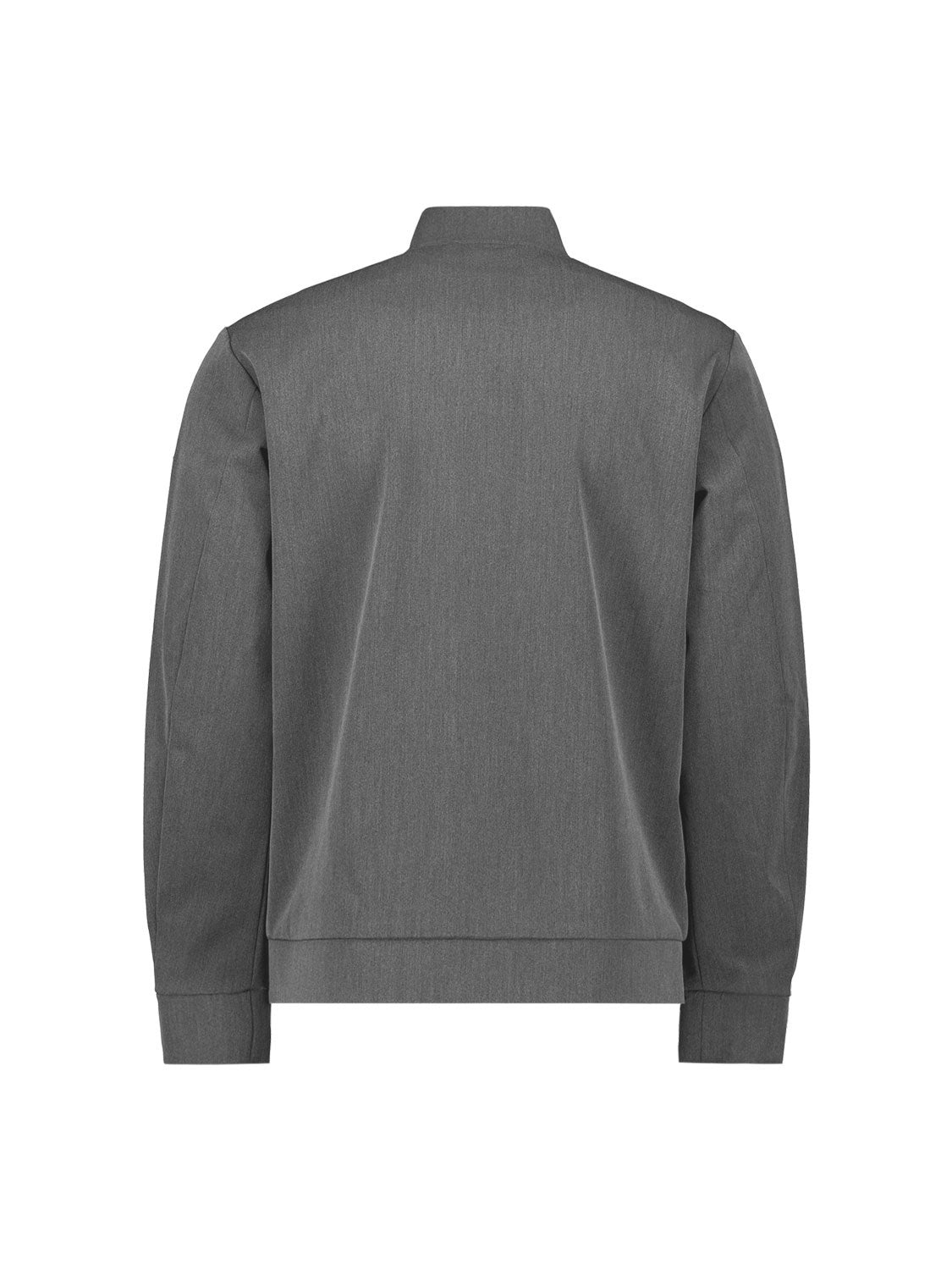 Bomberjacke mit Bündchenkragen - 102-Grey Melange - Grau