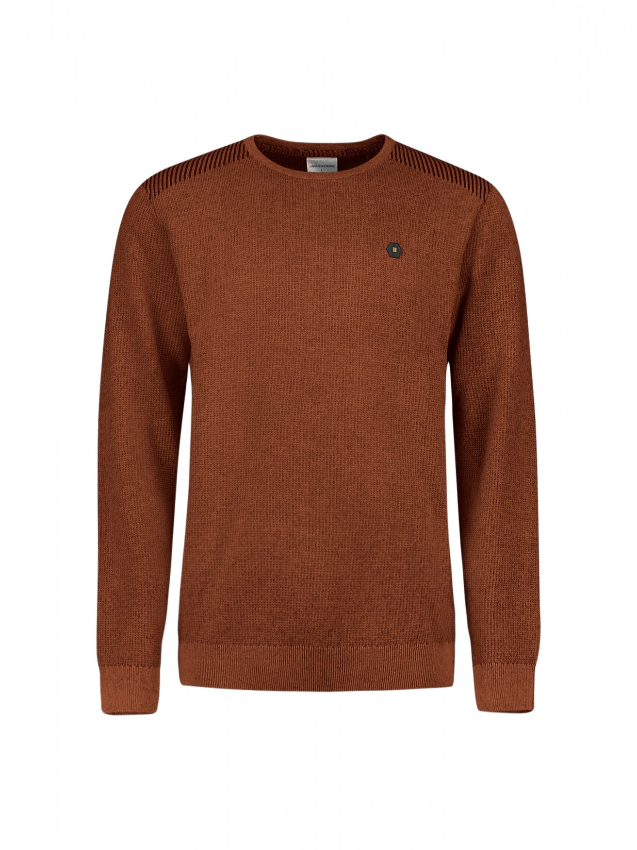 Strickpullover aus Baumwolle - 141-Terra - Rot