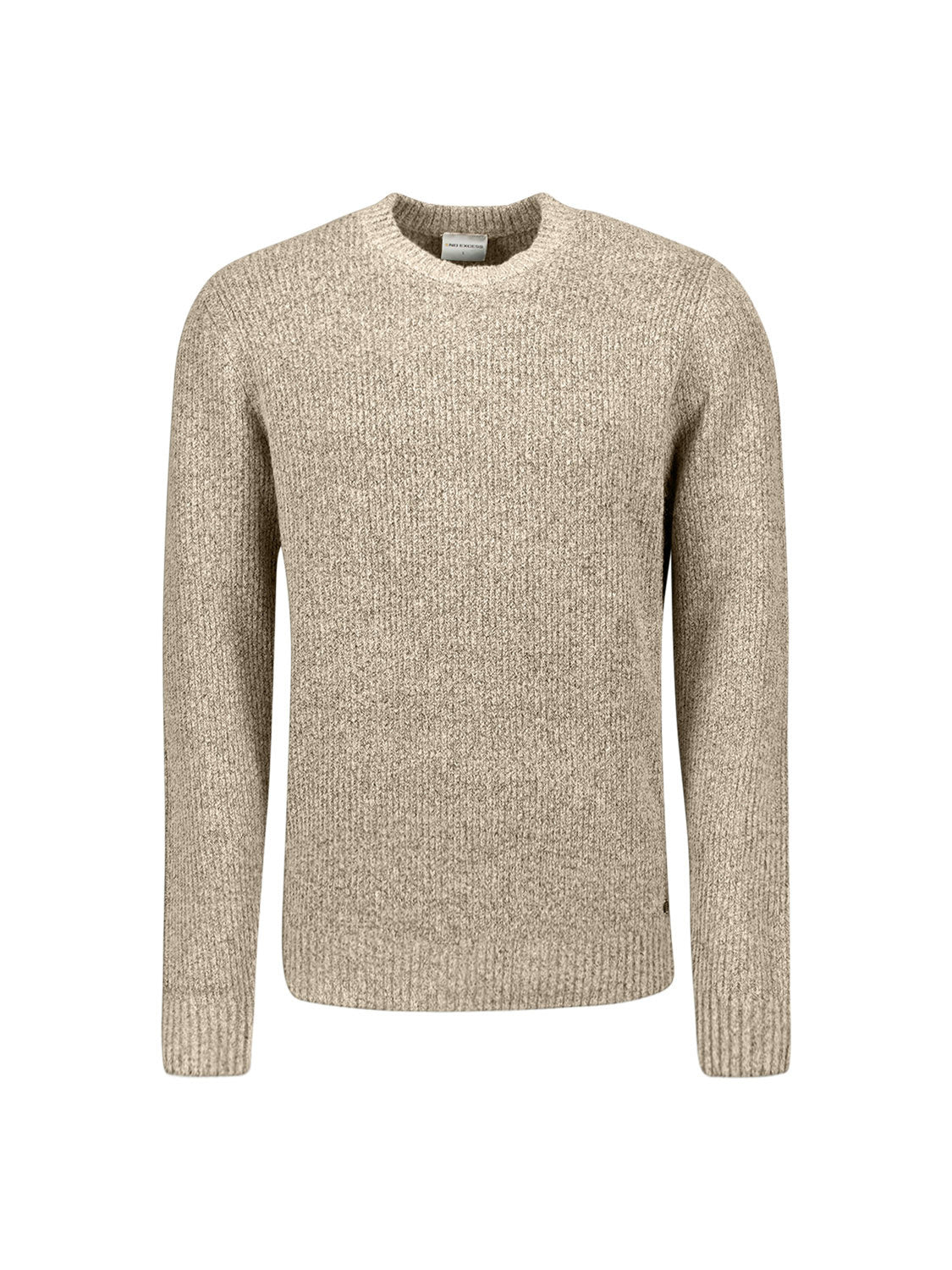 Strickpullover meliert - 015-Sand - Beige