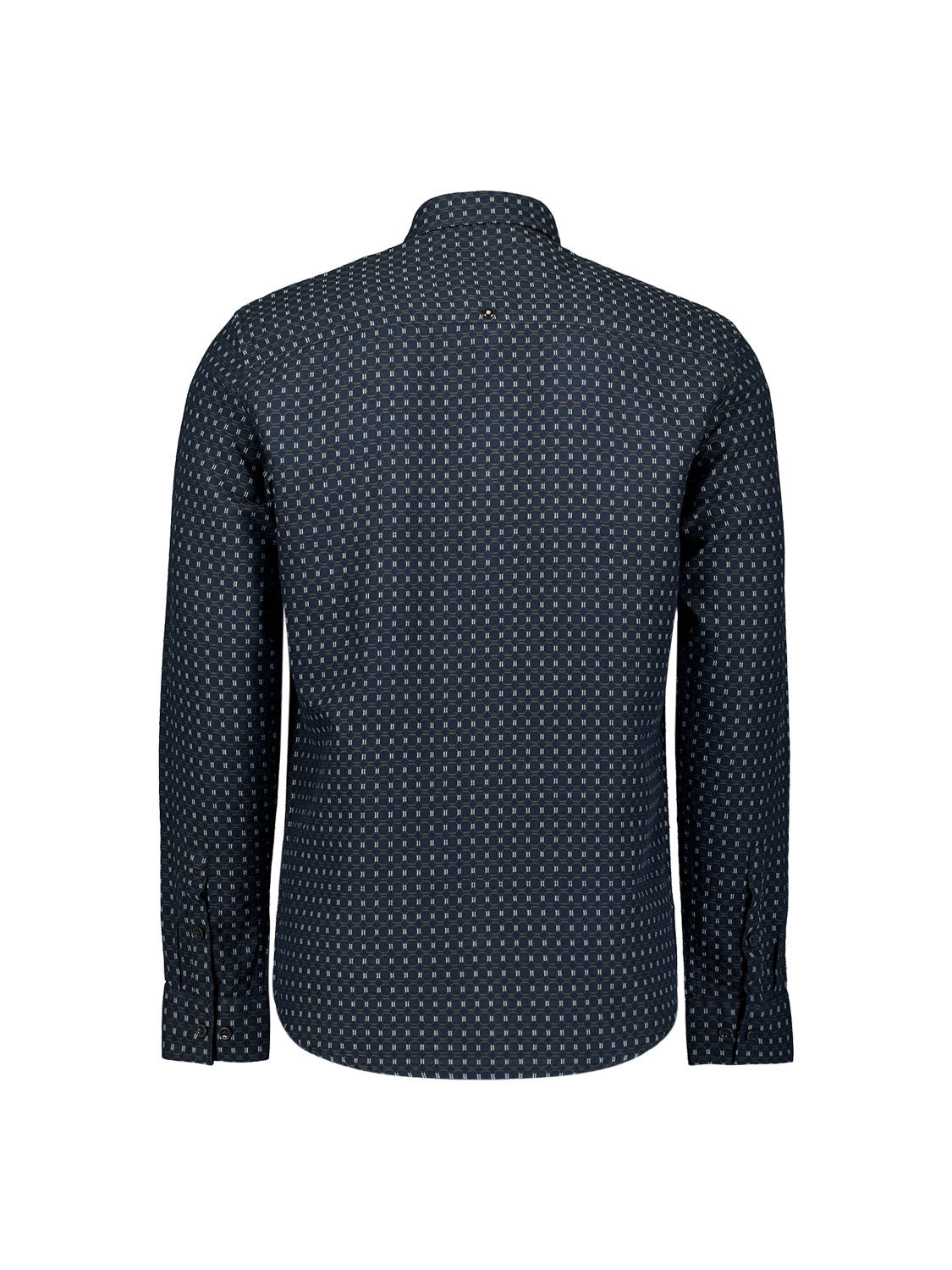 Jacquard Hemd Regula Fit - 078-Night - Blau