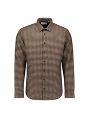 Jacquard Hemd Regula Fit - 044-Taupe - Braun