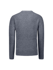 Strickpullover meliert - 137-Washed Blue - Blau